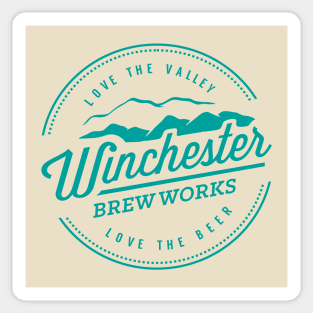 Winchester Brew Works logo (dark ink) Sticker